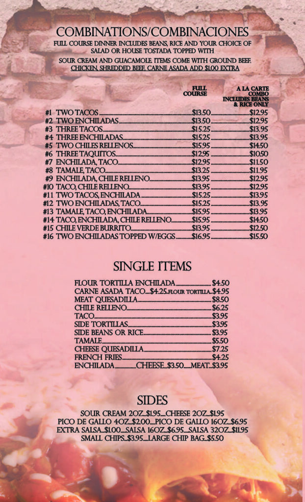 Ranchero menu combination