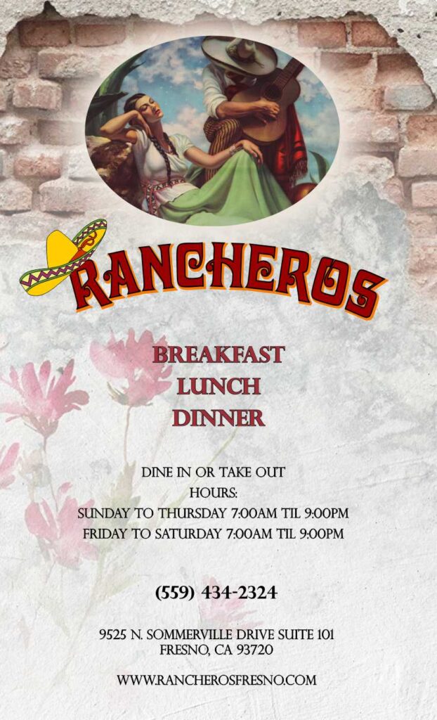Ranchero menu front